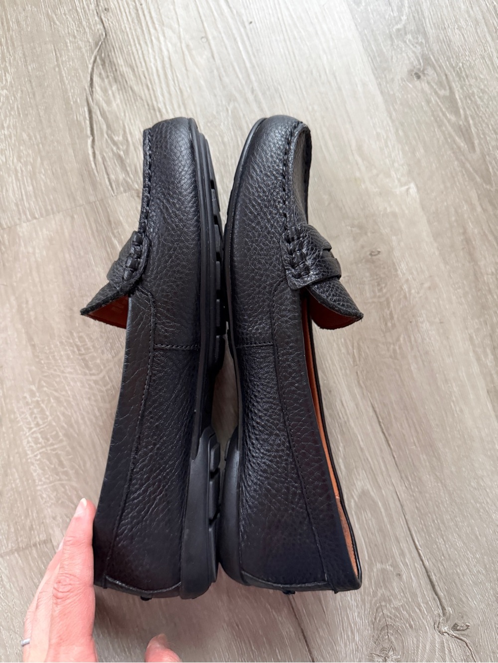 Coach Odette Black Pebbled Leather Loafers size 9B EU 39.5 - Picture 9 of 9